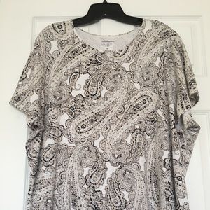 Croft & Barrow gray paisley shirt - size 3X